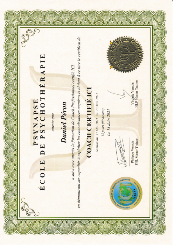photo diplome Daniel Péron