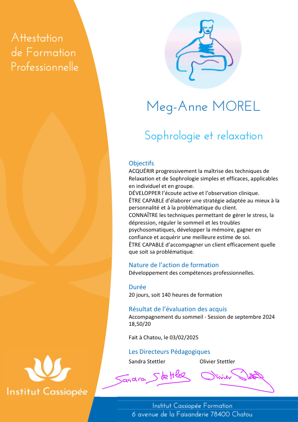 photo diplome Meg-Anne Morel