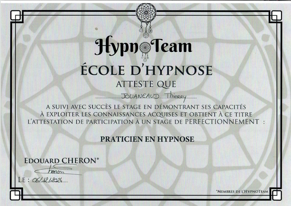 photo diplome Thierry JOUANEAUD