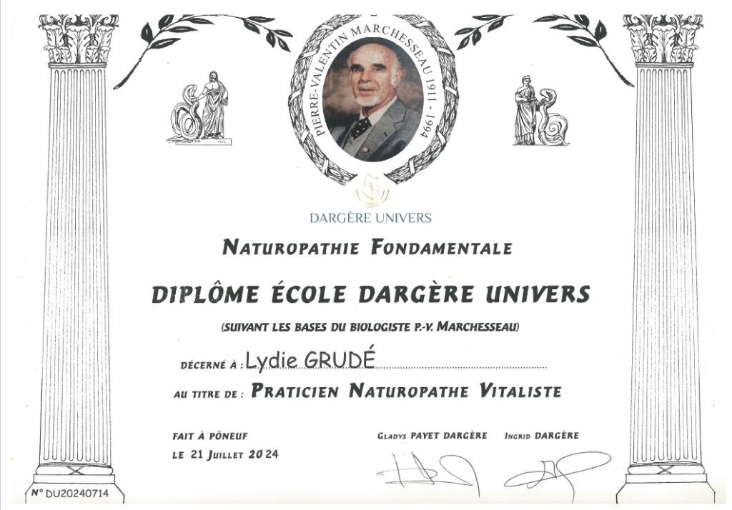 photo diplome Lydie Grudé