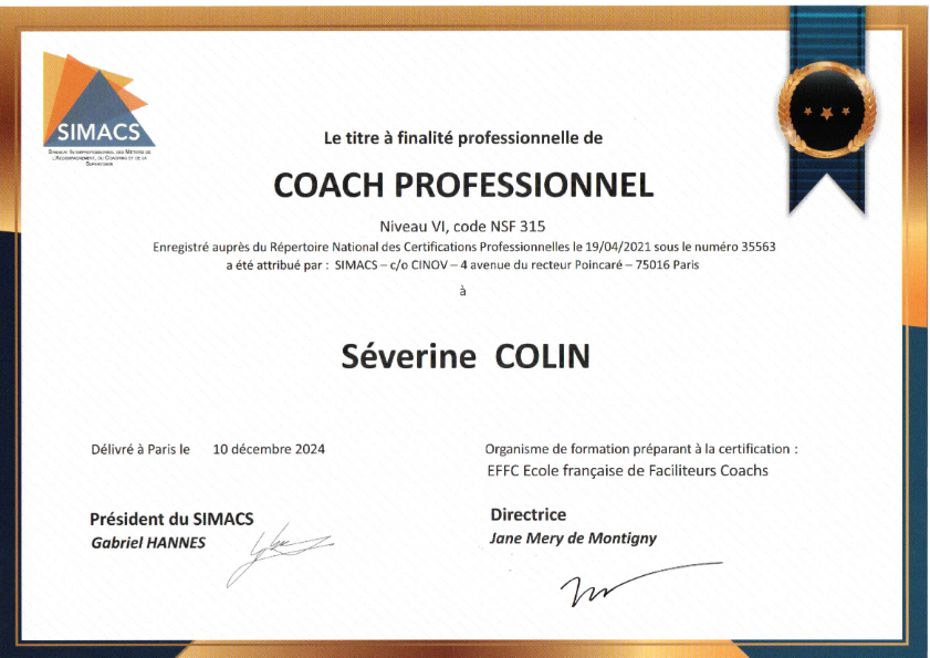 photo diplome Séverine colin