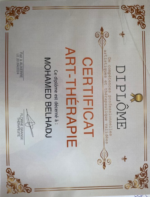 photo diplome Belhadj Mohamed