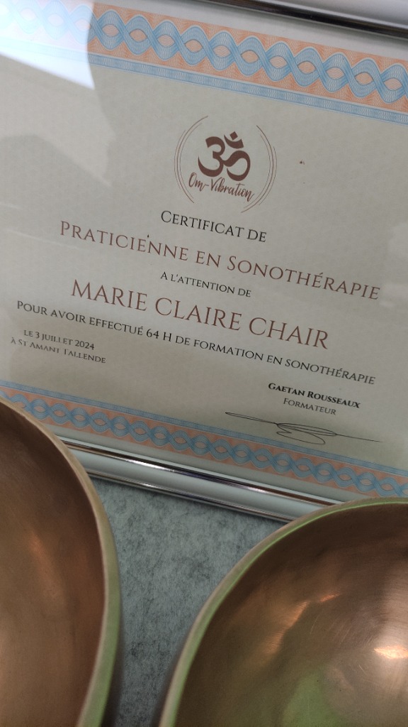 photo diplome Équilibre Sonore