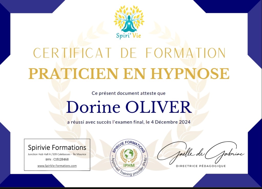 photo diplome Oliver Dorine