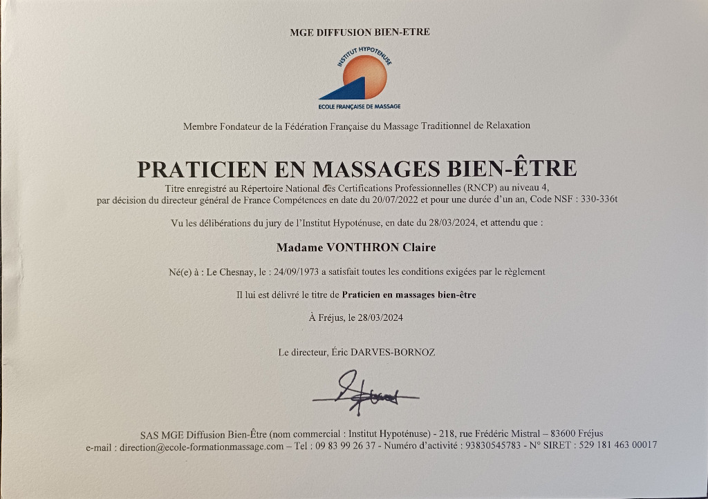 photo diplome Claire Vonthron