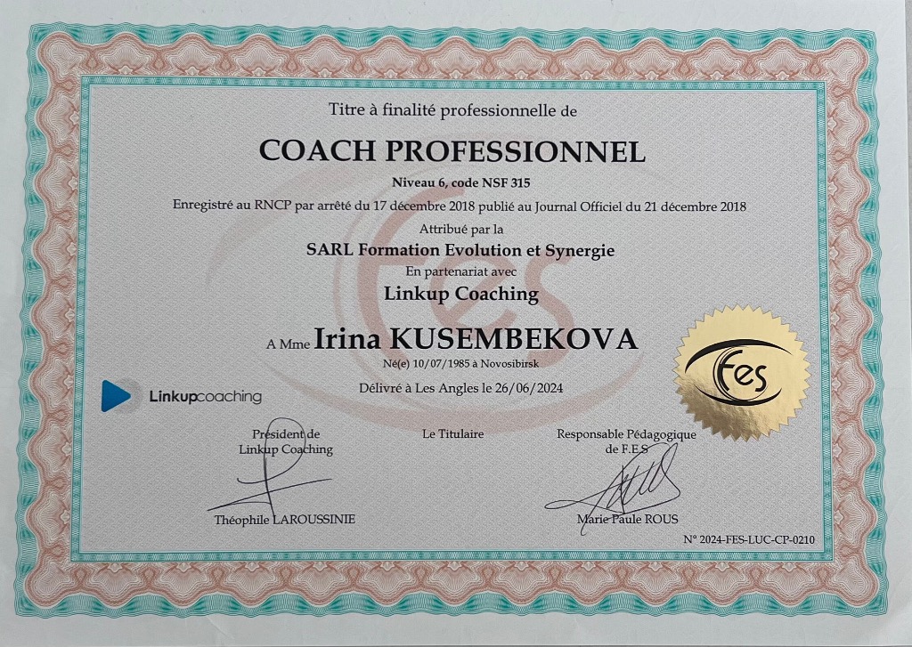 photo diplome Irina Gondel