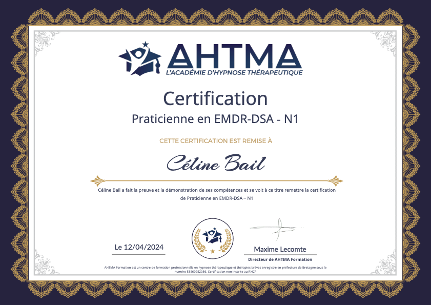 photo diplome Céline Bail