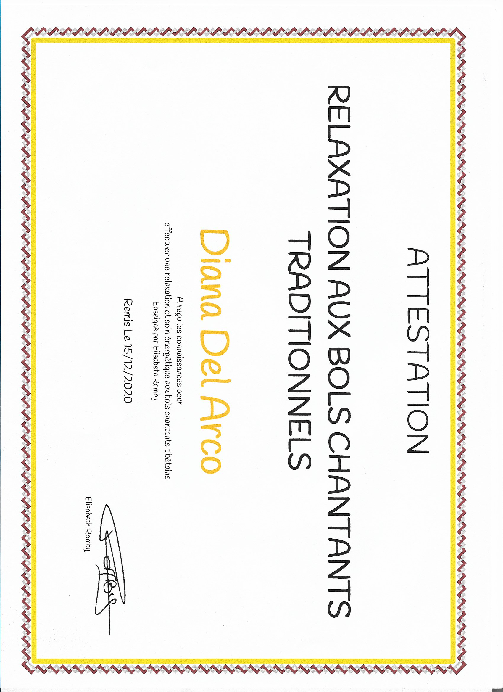 photo diplome Diana Del Arco