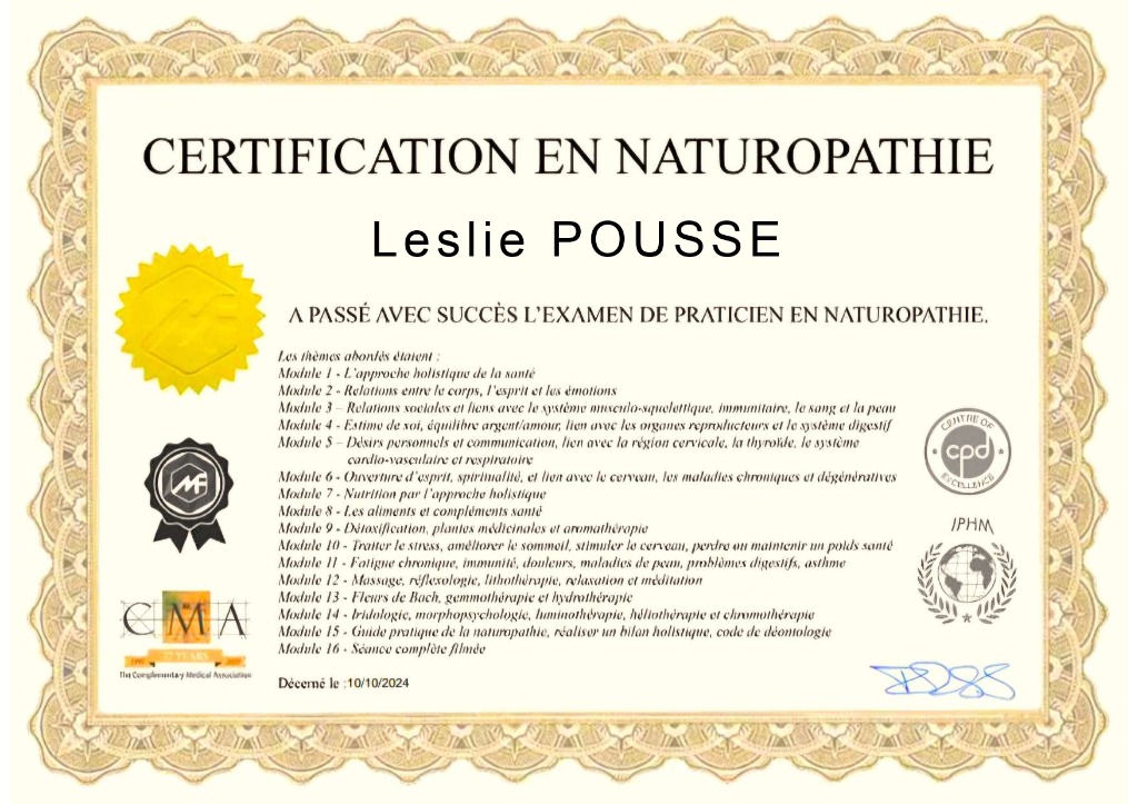 photo diplome ÉquiLIBRE PeRsO