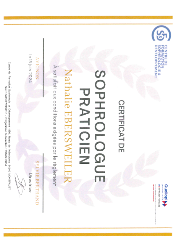 photo diplome EBERSWEILER Nathalie