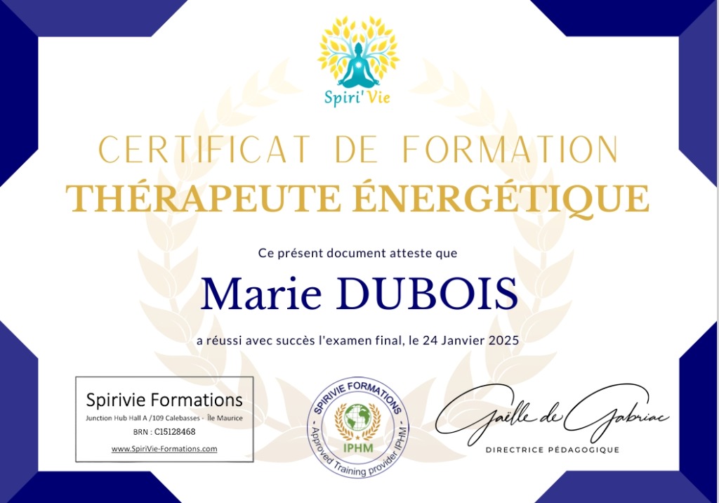 photo diplome Marie Dubois