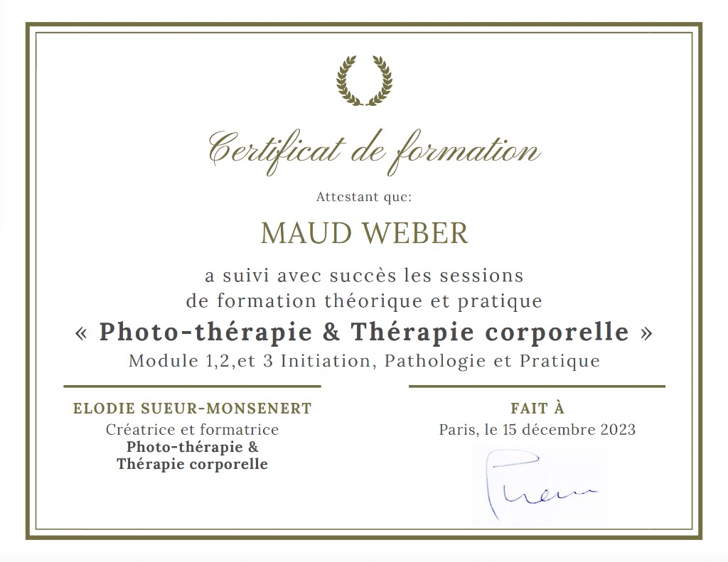 photo diplome Maud Weber