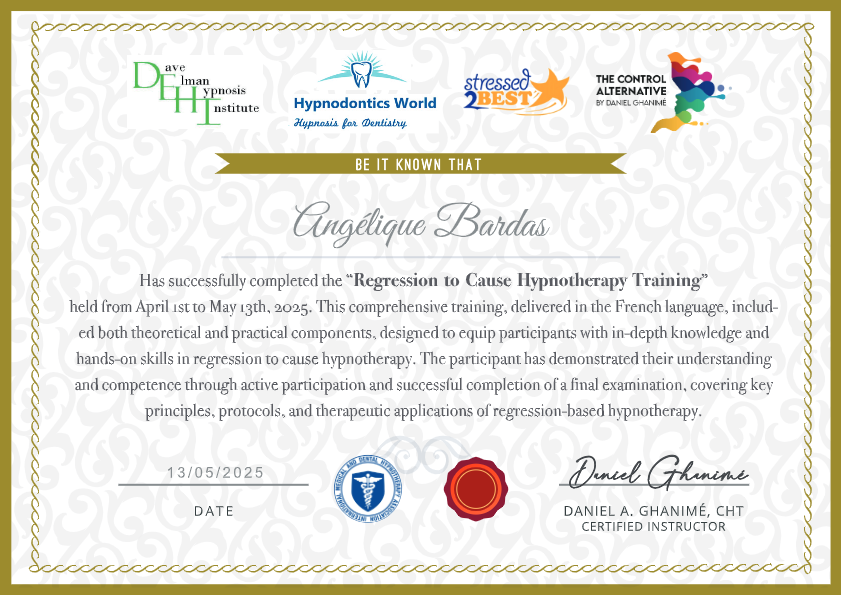 photo diplome Angélique BARDAS