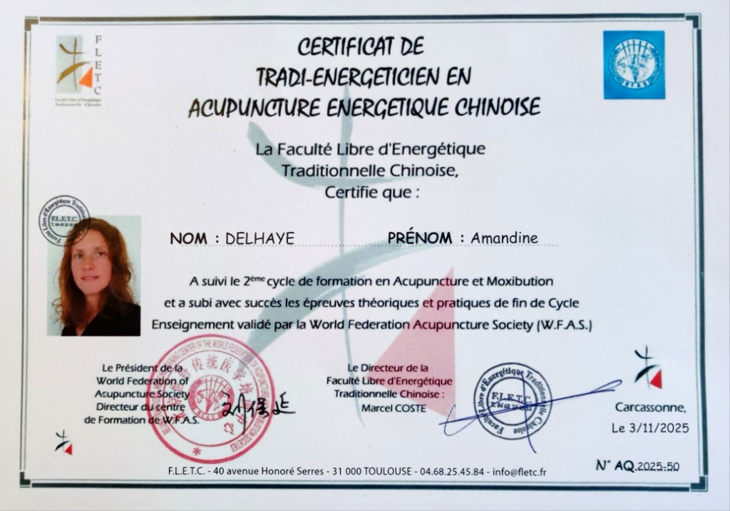 photo diplome Amandine Delhaye