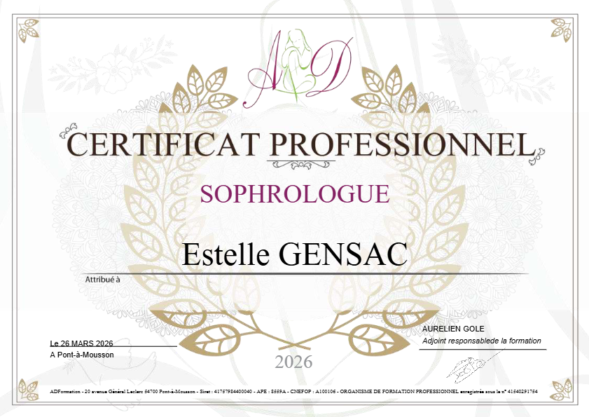 photo diplome Estelle GENSAC EI