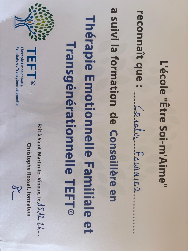 photo diplome Coralie FOURNIER