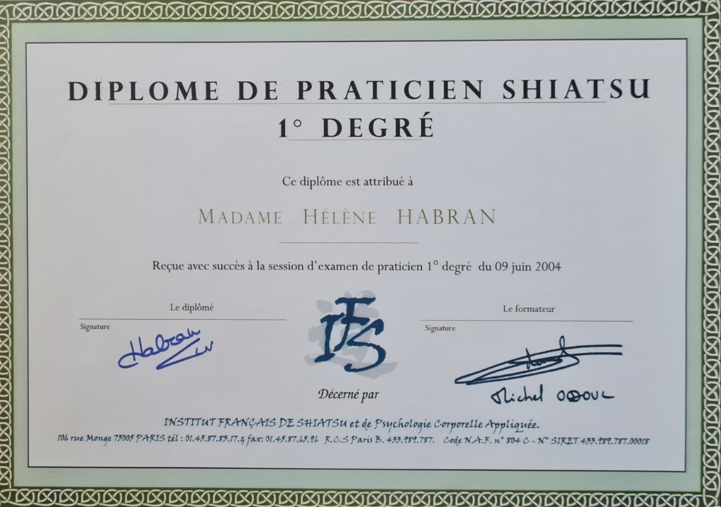 photo diplome Hélène-Alice MONACELLI HABRAN 