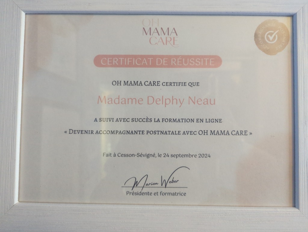 photo diplome Delphy Neau