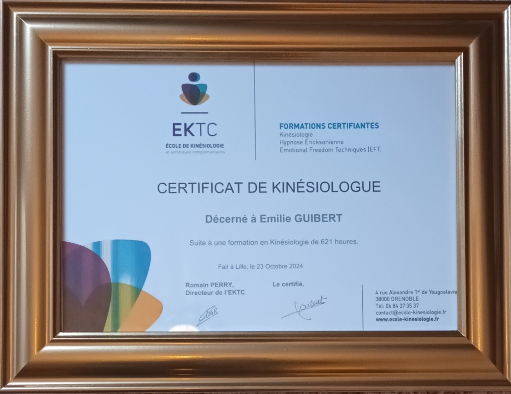 photo diplome Emilie Guibert