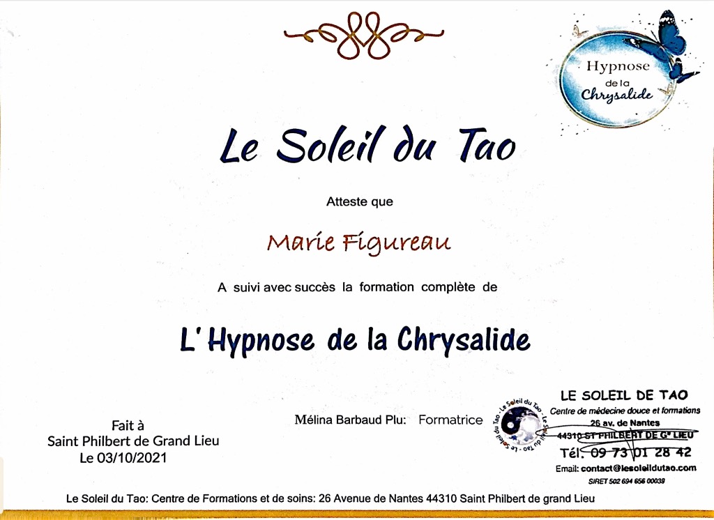 photo diplome Marie Figureau