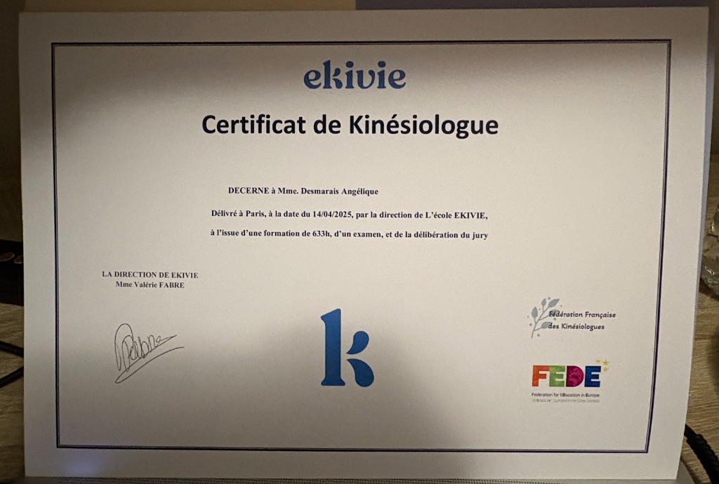 photo diplome Angélique DESMARAIS