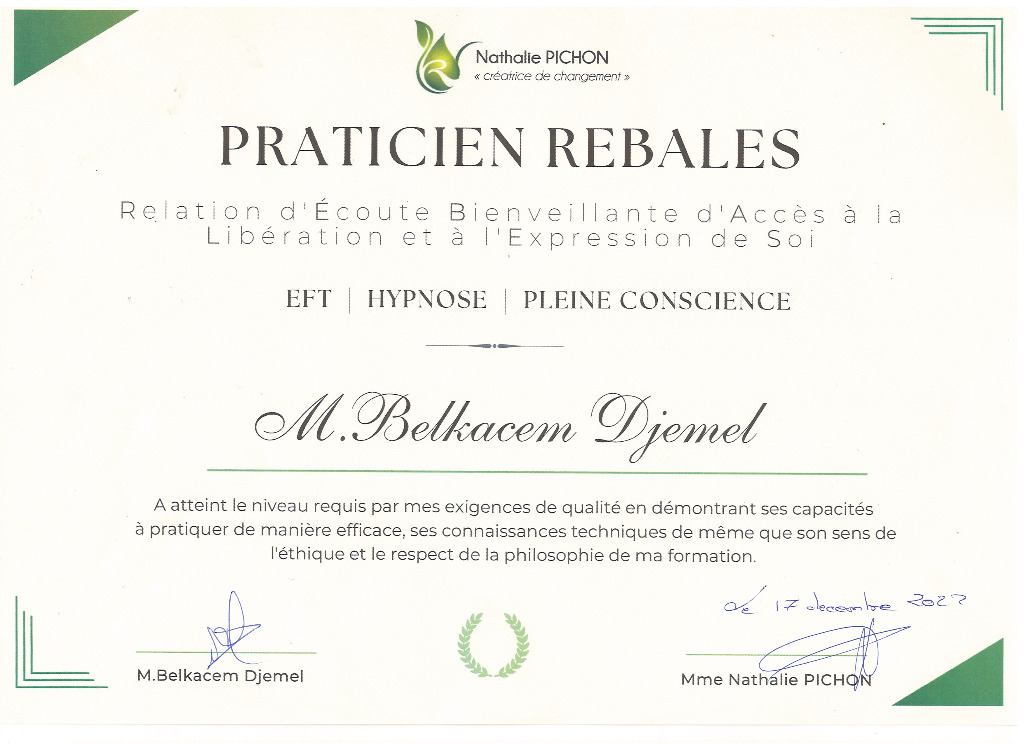 photo diplome Transformation intérieure