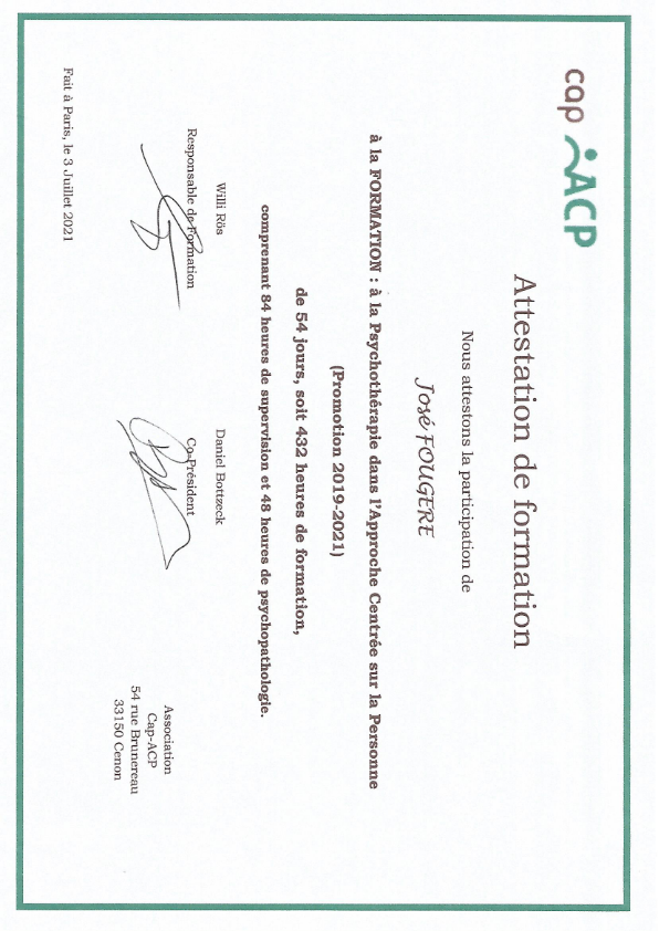 photo diplome José Fougère 