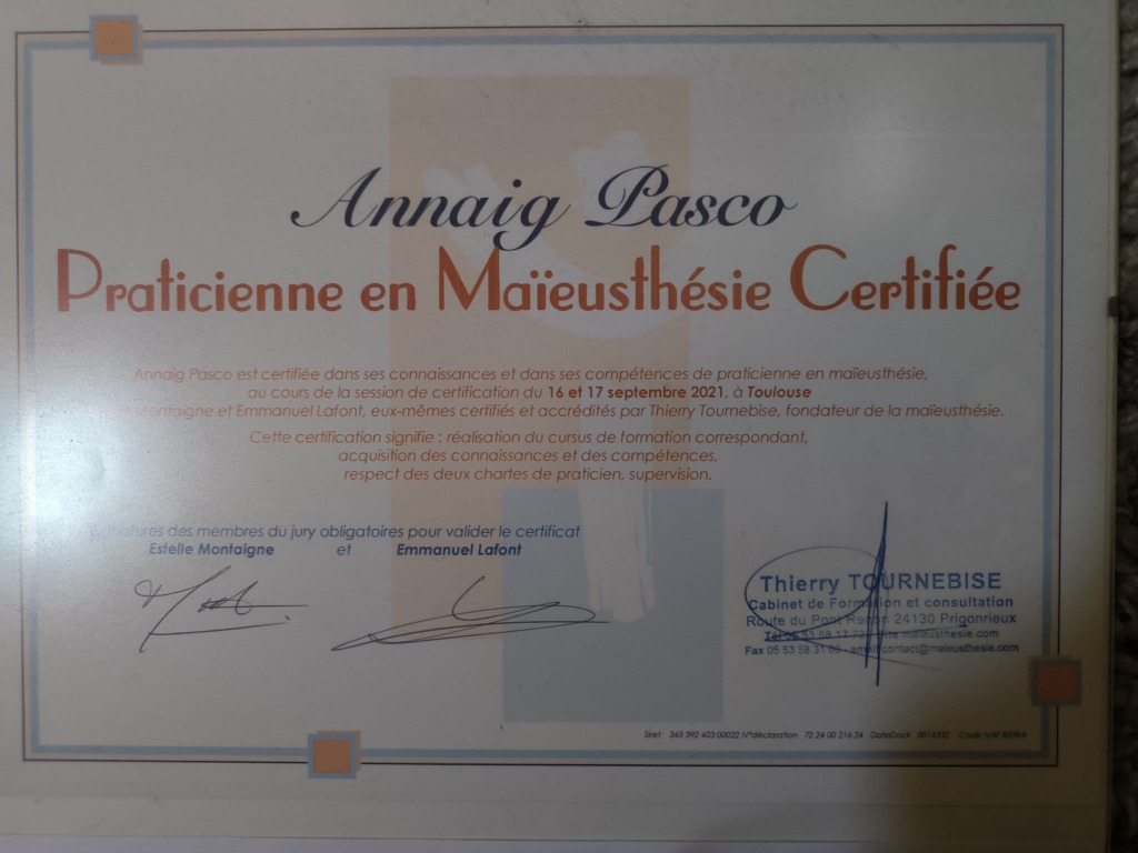 photo diplome Annaig PASCO