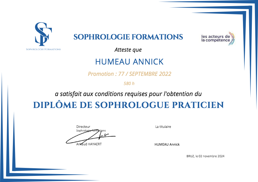 photo diplome Annick Humeau