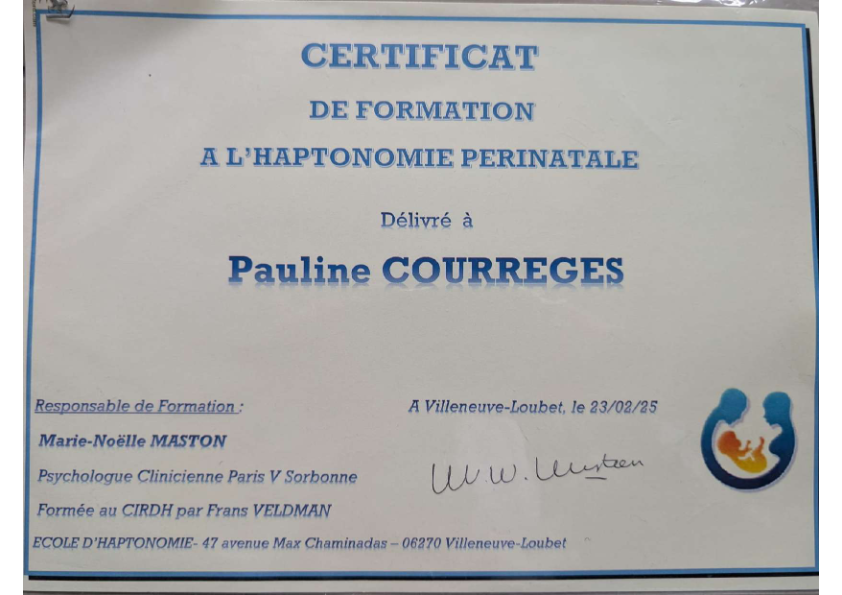 photo diplome Pauline COURREGES