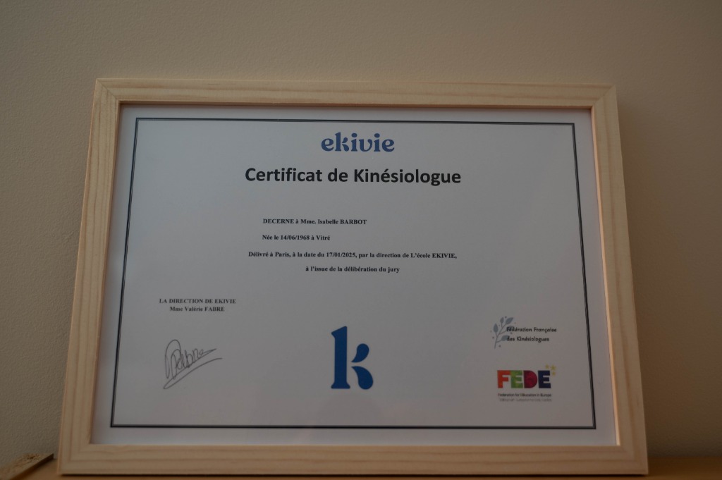photo diplome Isabelle Barbot