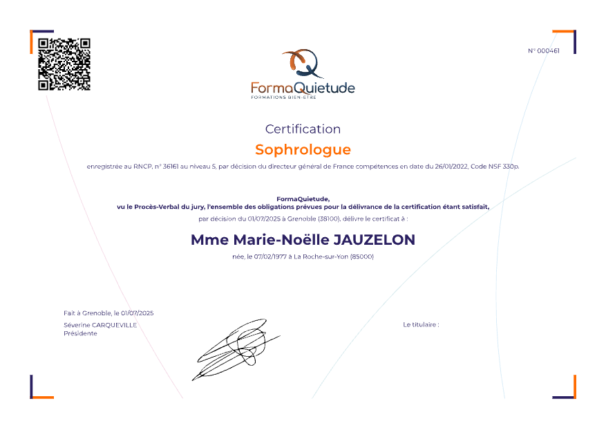 photo diplome Marie-noëlle jauzelon