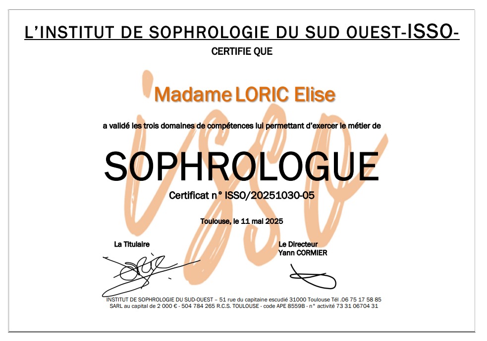 photo diplome Elise Loric