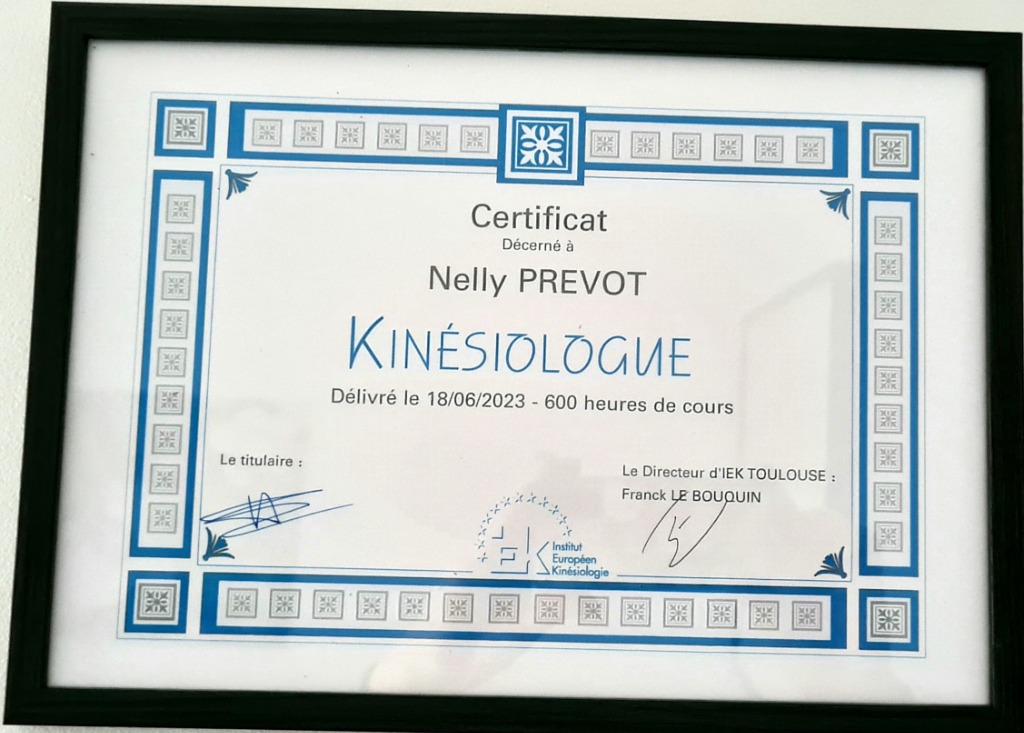 photo diplome Nelly PREVOT