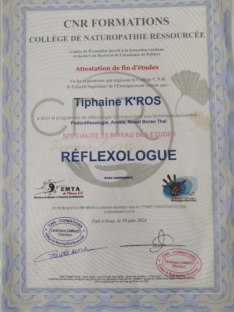 photo diplome Tiphaine K’Ros