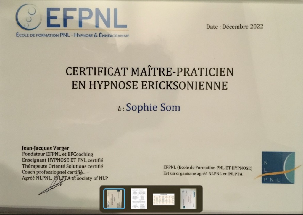 photo diplome Sophie SOM