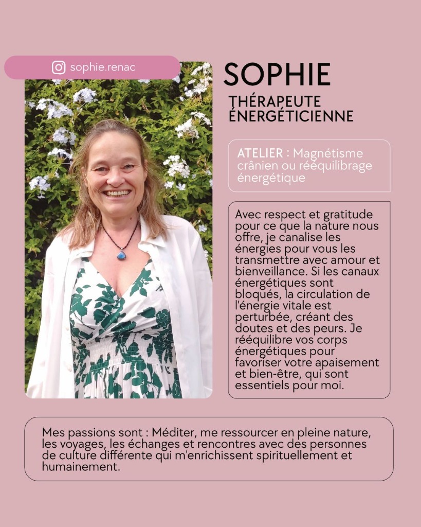 photo portrait Sophie RENAC/Sophie Energeticair