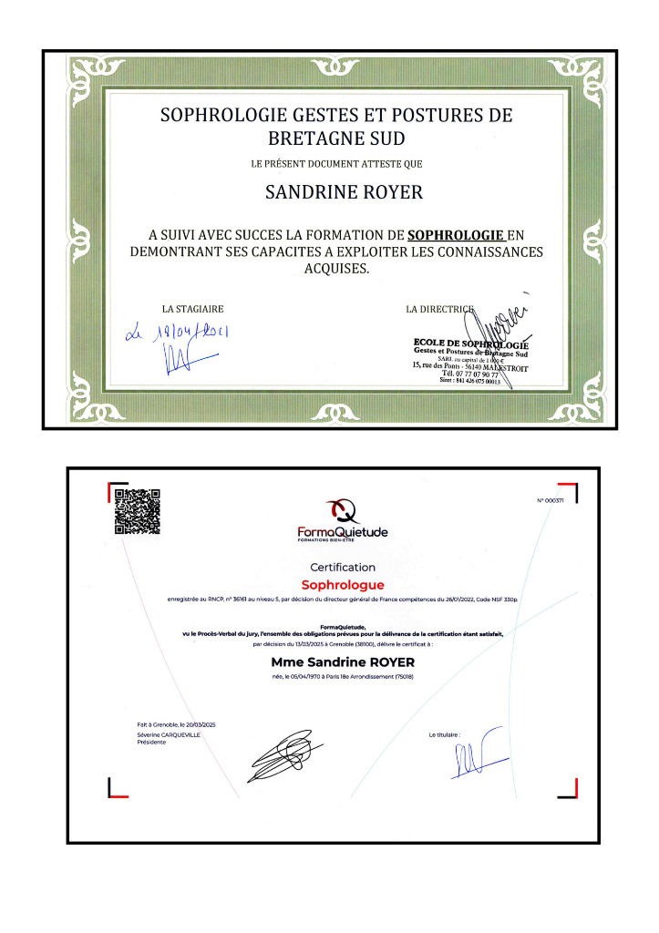 photo diplome Sandrine ROYER FREYER