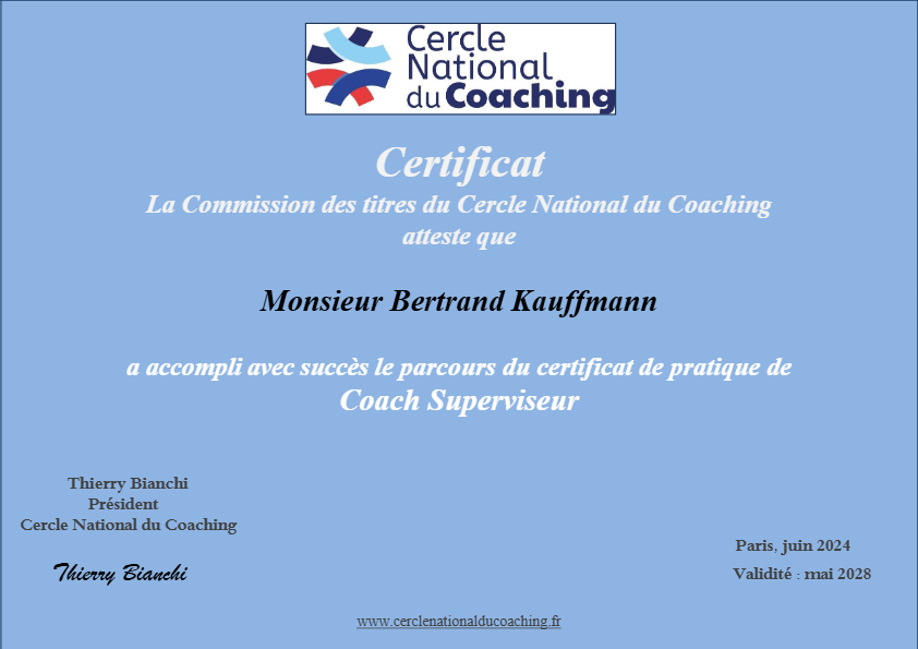 photo diplome Bertrand Kauffmann