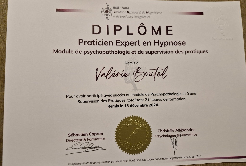 photo diplome Valérie Boutel