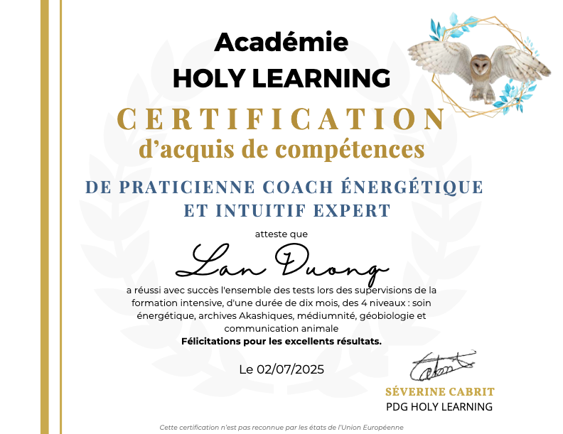 photo diplome Lan DUONG