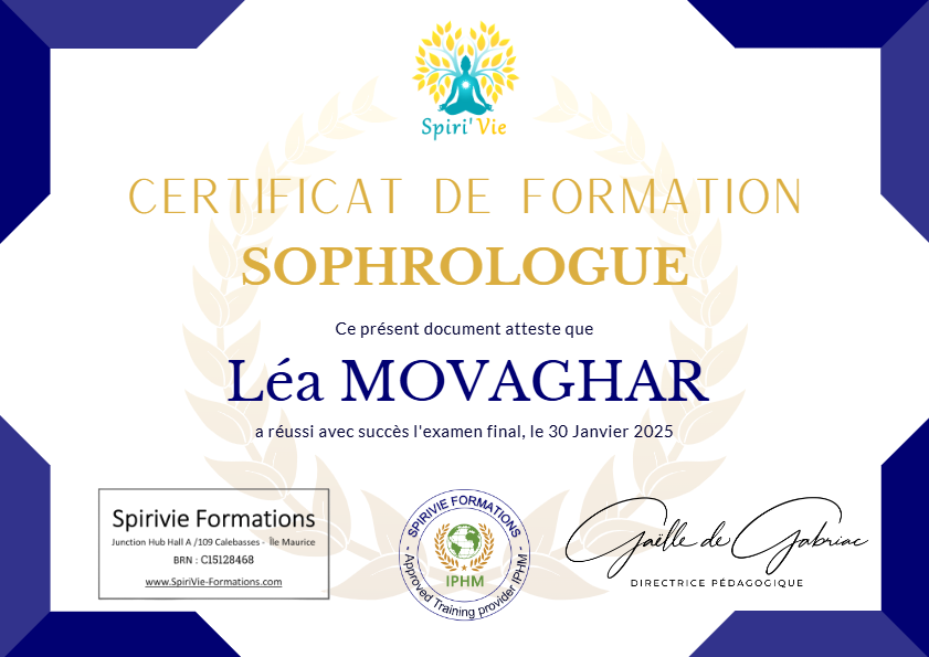 photo diplome Léa Movaghar