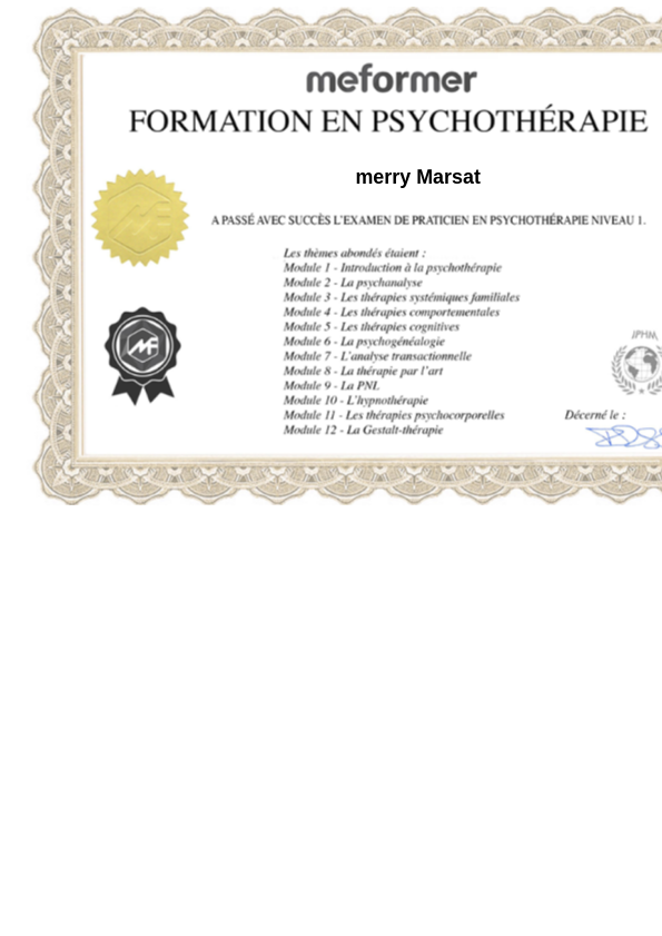 photo diplome Marsat Merry