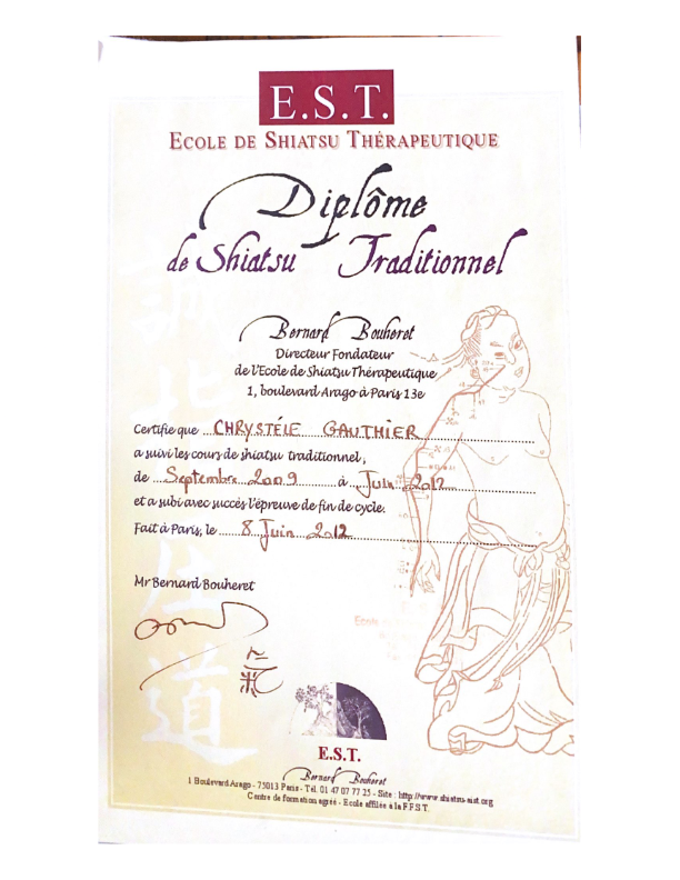 photo diplome Chrystèle Gauthier
