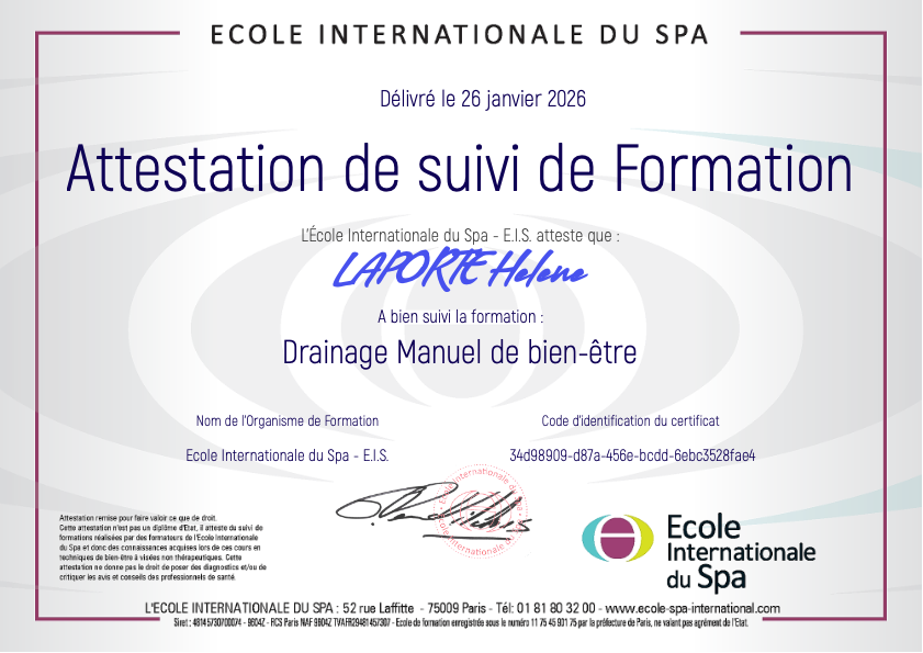 photo diplome Hélène Laporte