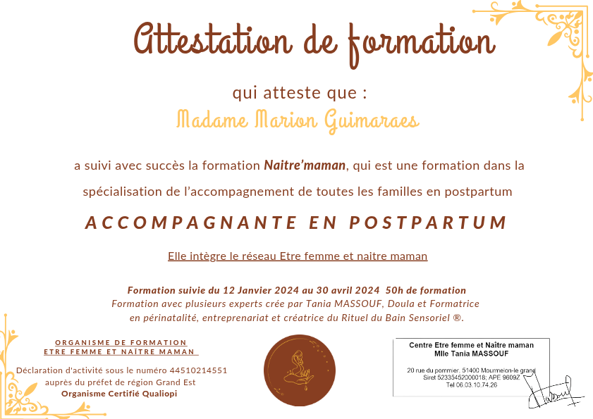 photo diplome MARION GUIMARAES