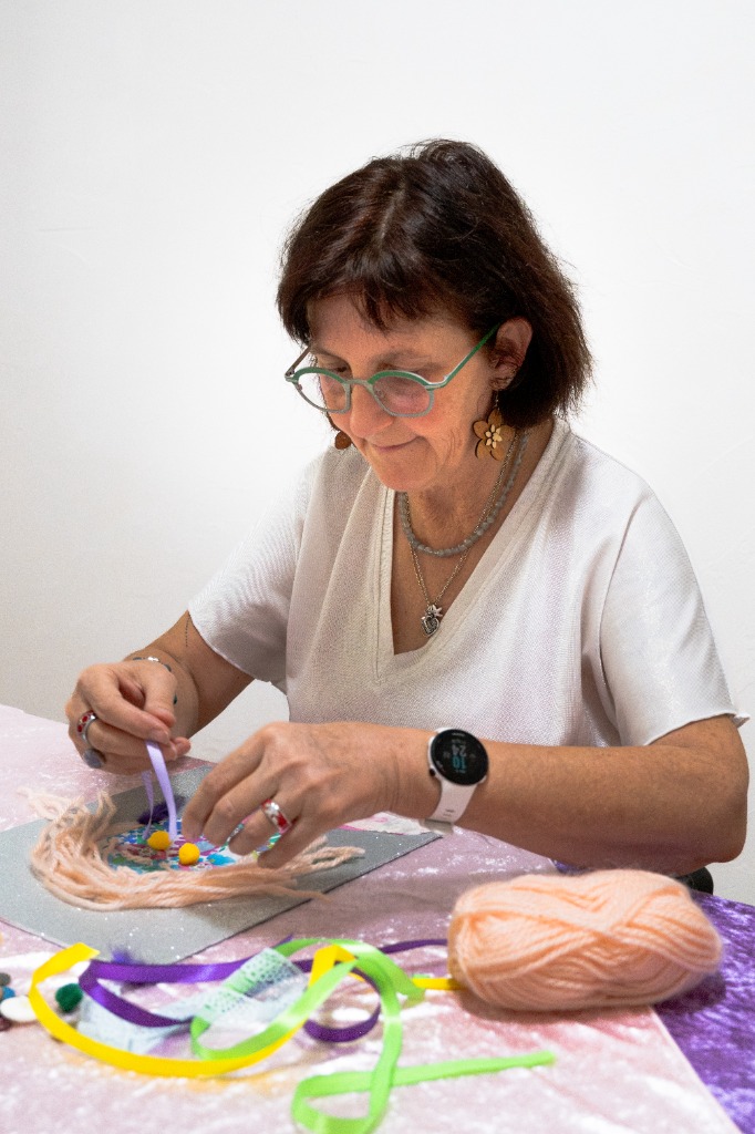 photo seance Sandrine FORT GUILLET - L’Arth tisse des voyages -