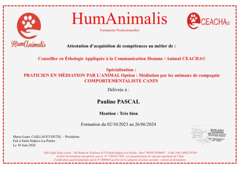 photo diplome Pauline Pascal - N’autre Monde