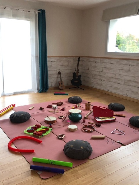 photo seance Agnès Chichignoud Musicothérapeute