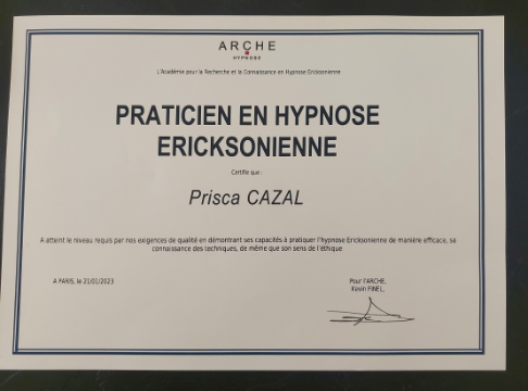 photo diplome Prisca CAZAL